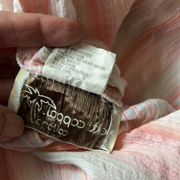 PATTI CAPPALLI VTG Pastel Stripe Jumpsuit Size M - Picture 7 of 7